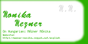 monika mezner business card