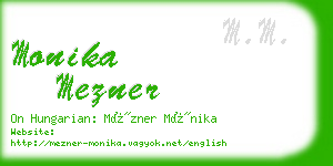 monika mezner business card